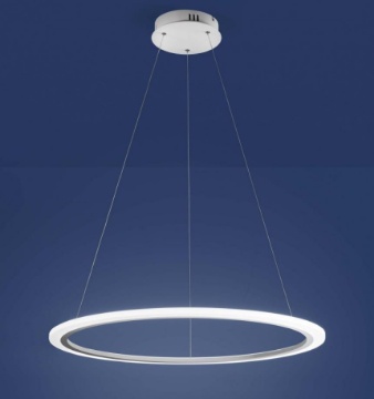 Immagine di Lampadario Cerchio Luminoso Anello 80cm Led 32w 3000k Acryled Affralux
