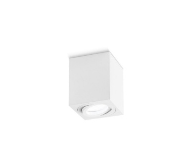 Immagine di Faretto Orientabile Da Soffitto Quadrato Bianco Senza Incasso Notus GFA331 Gea Led