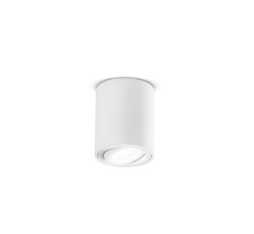 Immagine di Faretto Spot GU10 Soffitto Bianco Orientabile Cilindro Notus GFA351 Gea Led