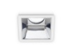 Immagine di Faretto Da Incasso Fisso Quadrato Interno Cromato 9x9 cm Ceres GFA624 Gea Led