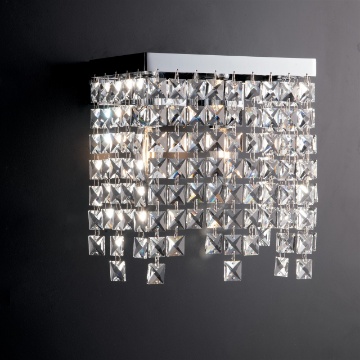 Immagine di Applique Moderna con Strass in Cristallo Penelope 2xE14 Bonetti