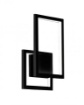 Immagine di Applique Rettangoli Led CCT Dimmerabile Cross Nero Perenz 6598 N CTD