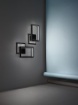 Immagine di Applique Rettangoli Led CCT Dimmerabile Cross Nero Perenz 6598 N CTD