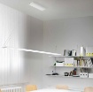 Immagine di Lampadario Lineare Bianco per Ufficio Led CCT Basculante Sway Perenz 6631 B CT