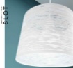 Immagine di Sospensione Moderna Paralume Decorativo Bianco con Taglio Laser Slot Perenz 6658 B