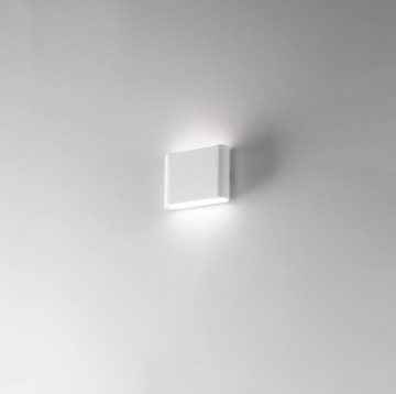 Immagine di Applique Esterni Led Biemissione 115mm LED 12w 4000k IP54 Bianco Wallet Isyluce 507-20