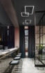 Immagine di Plafoniera Squadrata Led 45w Dimmerabile Cross Nera Perenz