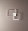 Immagine di Plafoniera Cornici Led 45w CCT Dimmerabile Cross Bianca Perenz
