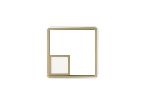 Immagine di Applique Quadrata Led 17w+5w Dimmerabile Dowel Ondaluce