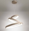 Immagine di Lampadario Soggiorno 3 Cerchi Anelli Diodi Sabbia Led 102w 3200k Affralux
