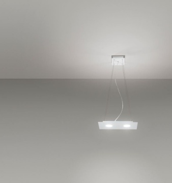 Immagine di Lampada A Sospensione Moderna Squadrata Led Gx53 2+1 Flet Affralux