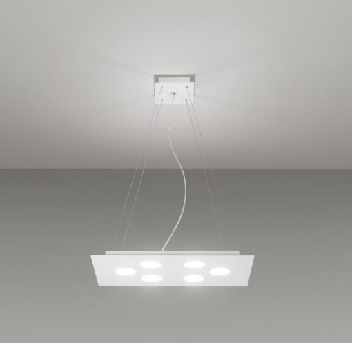 Immagine di Sospensione Per Cucina Led Gx53 Doppia Illuminazione Flet 6+1 Affralux