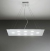 Immagine di Lampadario Rettangolare Led Gx53 Luce Sopra Sotto Flet 8+2 Affralux