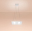 Immagine di Lampadario Quadrato Luce Sopra Sotto Led Gx53 Per Cucina Moderna Flet 4+1 Affralux