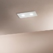 Immagine di Plafoniera Design Sottile Rettangolare Flet 2 luci Led Gx53 Affralux