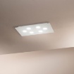 Immagine di Plafoniera Rettangolare Bianca Design Sottile 6 Luci Led Gx53 Flet Affralux