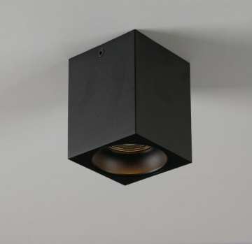 Immagine di Faretto Spot Da Soffitto Cubo Nero GU10