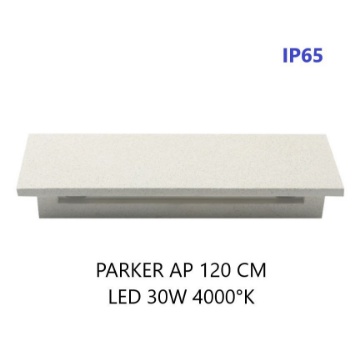 Immagine di Applique Da Esterno Led 30w 4000k 120cm Cemento IP65 Parker Intec Light
