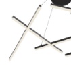 Immagine di Lampadario Moderno Nero Con Bacchette Led 75w 3000k Line Maytoni