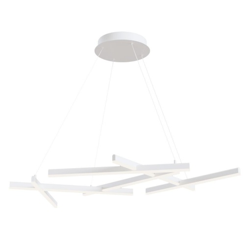 Immagine di Lampadario Bacchette Sospese Bianco Led 75w 3000k Line Maytoni