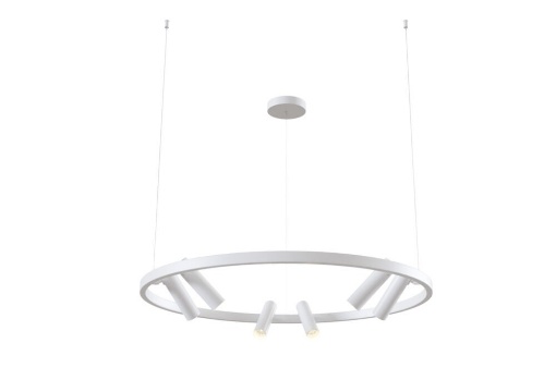 Immagine di Lampadario Rotondo Satellite Con Faretti Led Orientabili 42w 3000k Maytoni