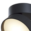 Immagine di Plafone Nero Faretto Orientabile Tondo Led 18w 3000k Senza Incasso Onda Maytoni