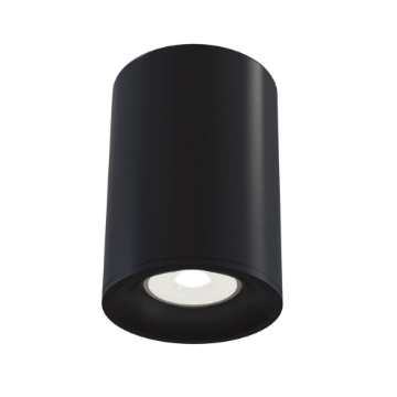 Immagine di Plafone Cilindro Faretto Soffitto Nero Slim GU10 Maytoni
