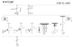 Immagine di Lampada Verticale Da Soffitto Con Faretti GU10 Orientabili Bianco Elti Maytoni