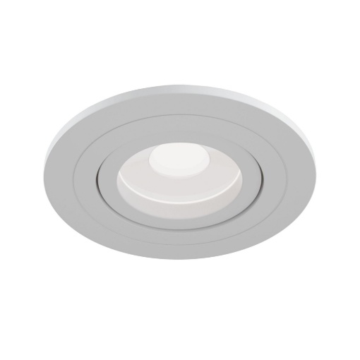 Immagine di Faretto Rotondo Incasso Orientabile Atom Bianco 92mm Maytoni