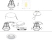 Immagine di Faretto da Incasso Rotondo Bianco Led 9w 3000k Yin 98mm Maytoni