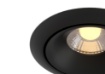 Immagine di Faretto da Incasso Rotondo Moderno Led 9w 3000k Yin Nero 98mm Maytoni