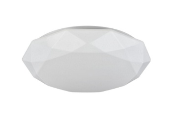 Immagine di Plafoniera Led Sfaccettata Moderna Crystallize Bianco Maytoni