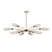 Immagine di Lampadario Design Vintage Oro Opaco Ventura 12xG9 Maytoni