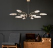Immagine di Lampadario Design Vintage Oro Opaco Ventura 12xG9 Maytoni