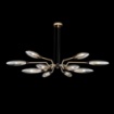 Immagine di Lampadario Design Vintage Oro Opaco Ventura 12xG9 Maytoni