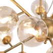 Immagine di Lampadario A Sospensione Sfere Vetro Oro Moderno Dallas 24 Luci Maytoni