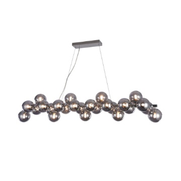 Immagine di Lampadario Moderno Dallas 25 Sfere Vetro Cromo Maytoni