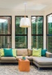 Immagine di Sospensione Moderna Metallo Bianco Decorato Alberi Lantern Maytoni