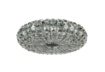 Immagine di Plafoniera Rotonda Cristallo Nickel Broche Ø40 cm Maytoni