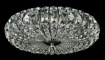 Immagine di Plafoniera Rotonda Cristallo Nickel Broche Ø40 cm Maytoni