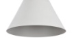 Immagine di Sospensione Bicones Cono Metallo Bianco e Legno Maytoni