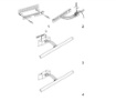 Immagine di Applique Da Specchio Moderna Fino Cromo Led 16w 3000k Maytoni