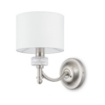 Immagine di Applique Classica Alicante Nickel Paralume Bianco Maytoni