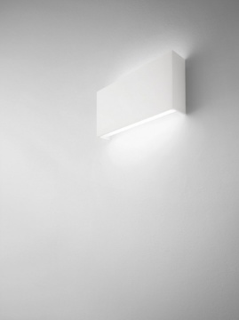 Immagine di Applique Bar Led Biemissione Design Squadrato Sottile Per Esterni IP54 3000k-4000k Isyluce
