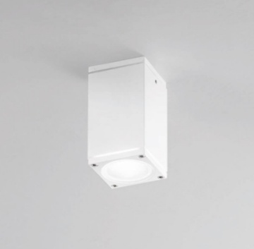 Immagine di Faretto Da Soffitto Esterno Parallelepipedo Bianco GU10 IP54 Prysm Isyluce
