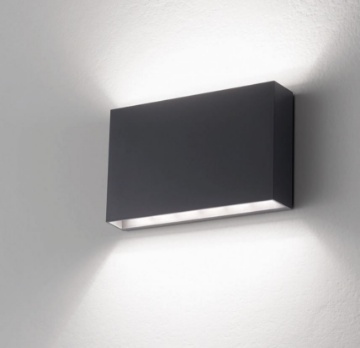 Immagine di Applique Squadrata In Plastica Da Esterno E-Sea Led Biemissione 12w IP65 Isyluce