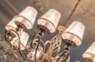 Immagine di Lampadario Classico Grace Bianco Oro 10 Luci Ø85 cm Maytoni