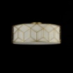 Immagine di Plafoniera Classica Oro Tonda Decori Stencil Messina 57cm Maytoni