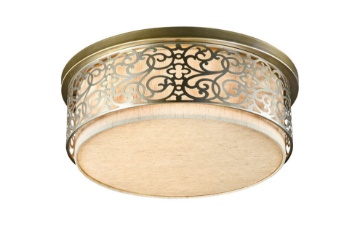 Immagine di Lampada Da Soffitto Rotonda Classica Venera Ottone Ø50 cm Maytoni