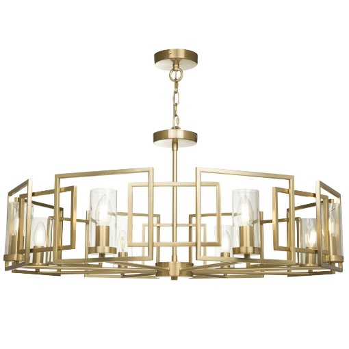 Immagine di Lampadario Oro Per Salone Bowi 8 Luci Maytoni